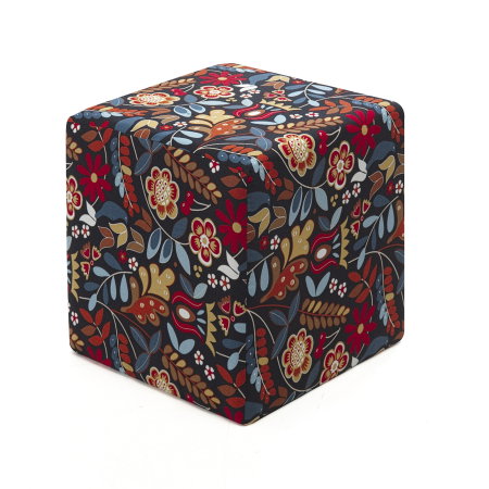 Taburet Living - Taburet cub DALBUDAK, multicolor, 40x40x40 cm