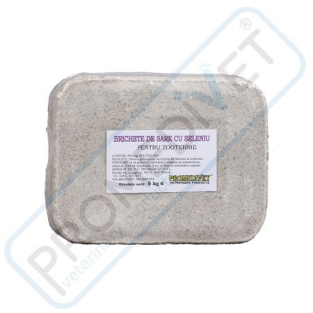 Vaci și cai - Brichete de sare cu seleniu 5kg