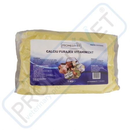 Aditivi furajeri - Calciu furajer vitaminizat 1kg