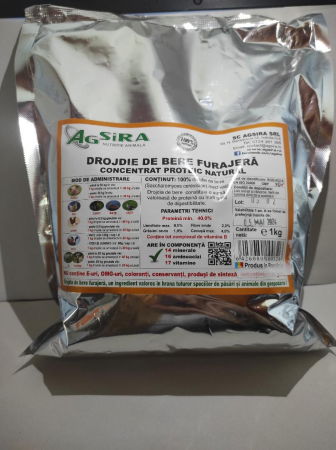 Vaci și cai - Drojdie de bere furajera. Concentrat proteic natural, 1kg