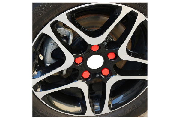 Set 20 capace prezoane din silicon colorate 17mm rosu [3]