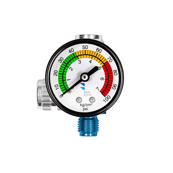 Regulator de presiune cu manometru profesional Benbow, 0-7 bari, 1/4” [1]