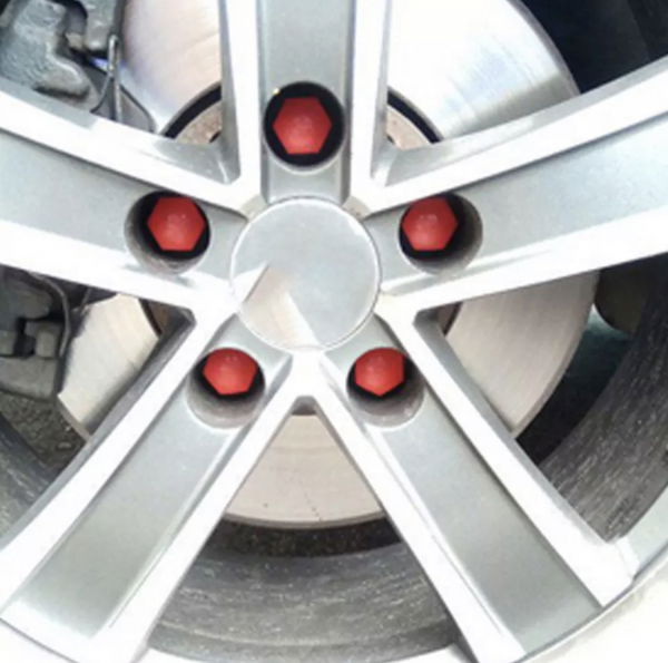 Set 20 capace prezoane de 17mm plus cheie de scos capacele, rosii [2]