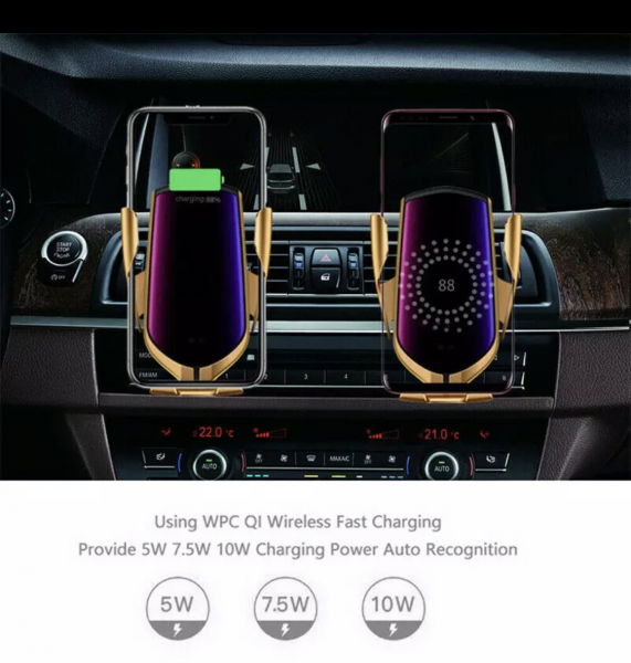 Suport telefon auto cu incarcare wireless [5]