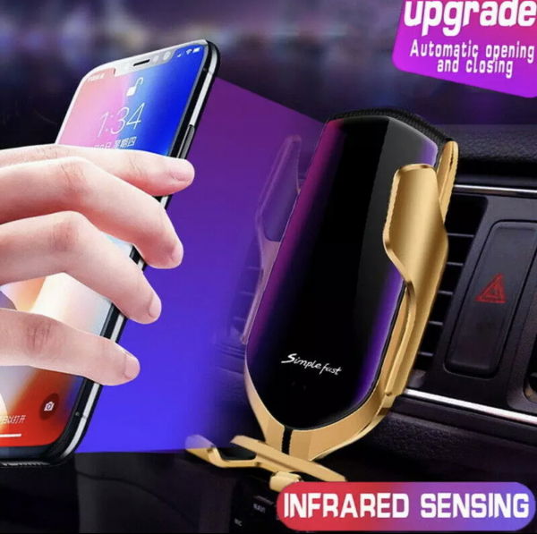 Suport telefon auto cu incarcare wireless [3]