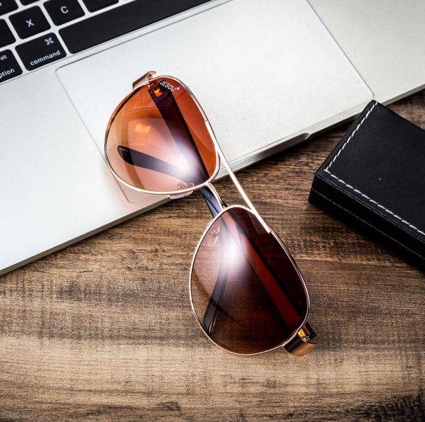 6 buc / set cadou pentru bărbați, ceas, ochelari, breloc, portofel, curea si pix [8]