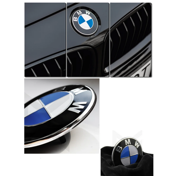 Emblema BMW capota sau portbagaj 82mm sau 74mm (51 14-8132375) [3]