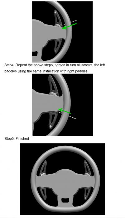 Set 2 padele volan pentru Audi, Shift Paddle rosu, Audi R8(2016-2017),RS3(2017) TT RS(2016-2017) [3]