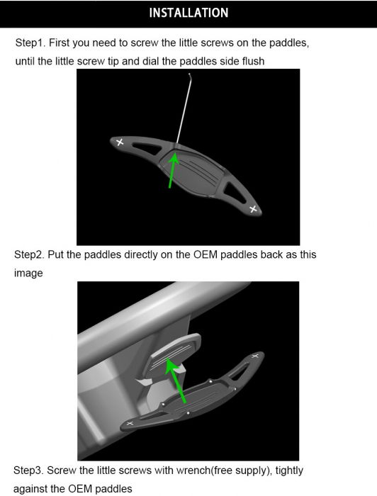 Set 2 padele volan pentru Audi, Shift Paddle rosu, Audi R8(2016-2017),RS3(2017) TT RS(2016-2017) [2]