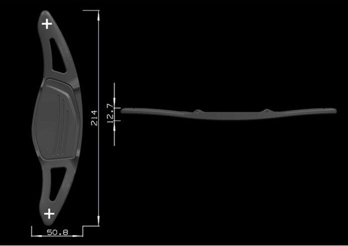 Set 2 padele volan pentru Audi, Shift Paddle rosu, Audi R8(2016-2017),RS3(2017) TT RS(2016-2017) [5]