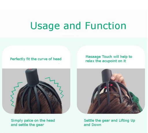 Aparat terapeutic masaj capilar scalp pentru stres [2]