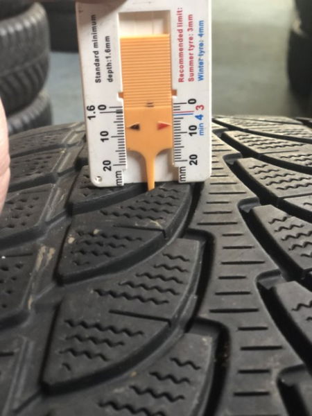 set 2 anvelope 235/55 r19 sh iarna Bridgestone 7mm cu garantie [6]