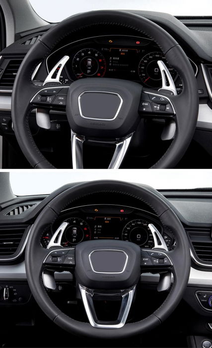 Set 2 padele volan pentru Audi, Shift Paddle, Audi A3 / S3 facelift A5 S5 2017 A4 B9 Q7 2016-2017 TT TTS [4]