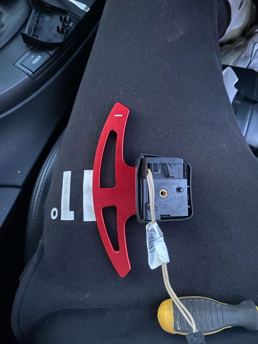 Set 2 padele volan pentru BMW, Shift Paddle rosu, BMW 3 Series E90 E92 E93 M3 E70 E71 X5M X6M [4]