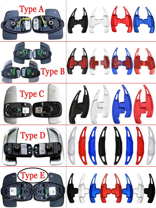 Set 2 padele volan pentru Mercedes-Benz, Shift Paddle W212 S212 C207 A207 X164 W221 R171 W251 W164 MB W204 X204 R230 [4]