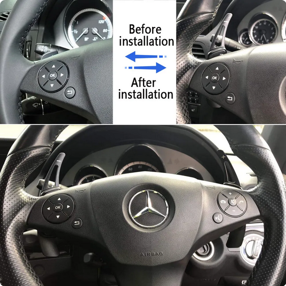 Set 2 padele volan pentru Mercedes-Benz, Shift Paddle W212 S212 C207 A207 X164 W221 R171 W251 W164 MB W204 X204 R230 [8]