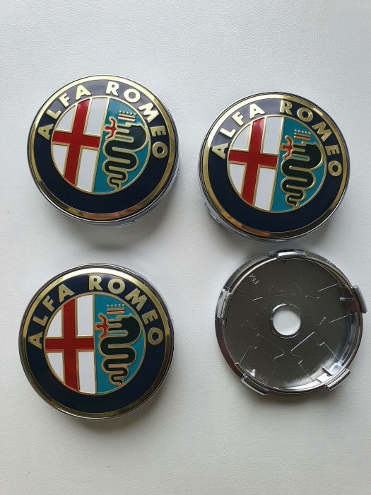 Set 4 Capace jante aliaj Alfa Romeo 60mm [3]