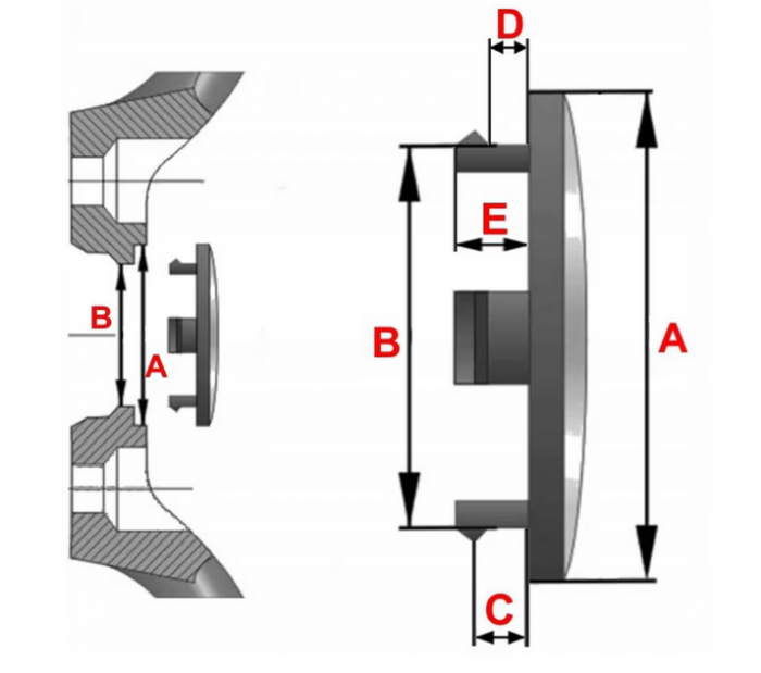 Set 4 Capace jante aliaj Mazda 57mm BBM237190 [8]