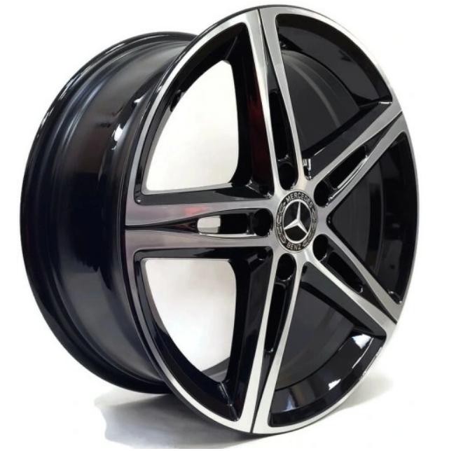 Set 4 Capace jante aliaj Mercedes Benz 60mm (new black) / (silver) [15]