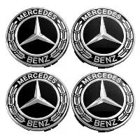 set 4 Capace jante aliaj Mercedes Benz 75mm crom A1714000025 [1]