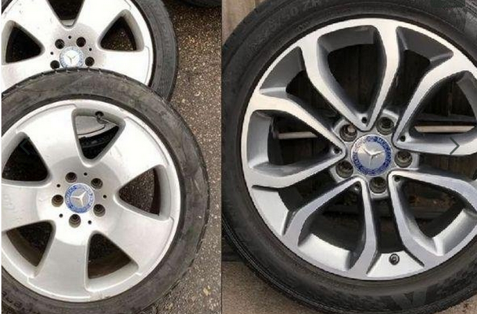 set 4 Capace jante aliaj Mercedes Benz 75mm (inel prindere) [7]