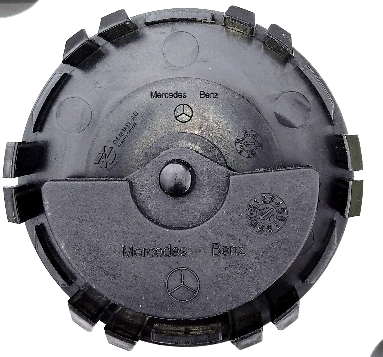 Capace jante plutitoare Mercedes Flat 75mm Full Black [5]