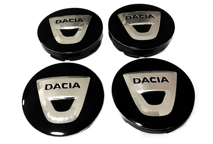 Set 4 capace jante aliaj roti Dacia negru [5]