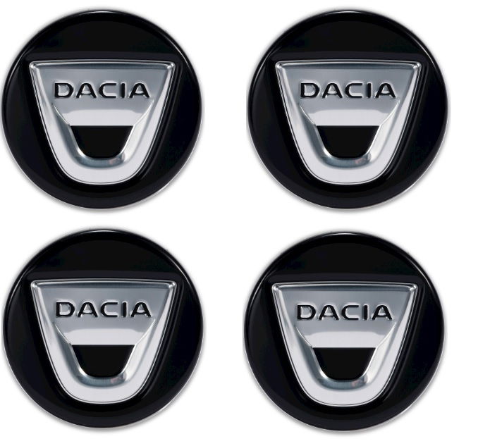 Set 4 capace jante aliaj roti Dacia negru [1]