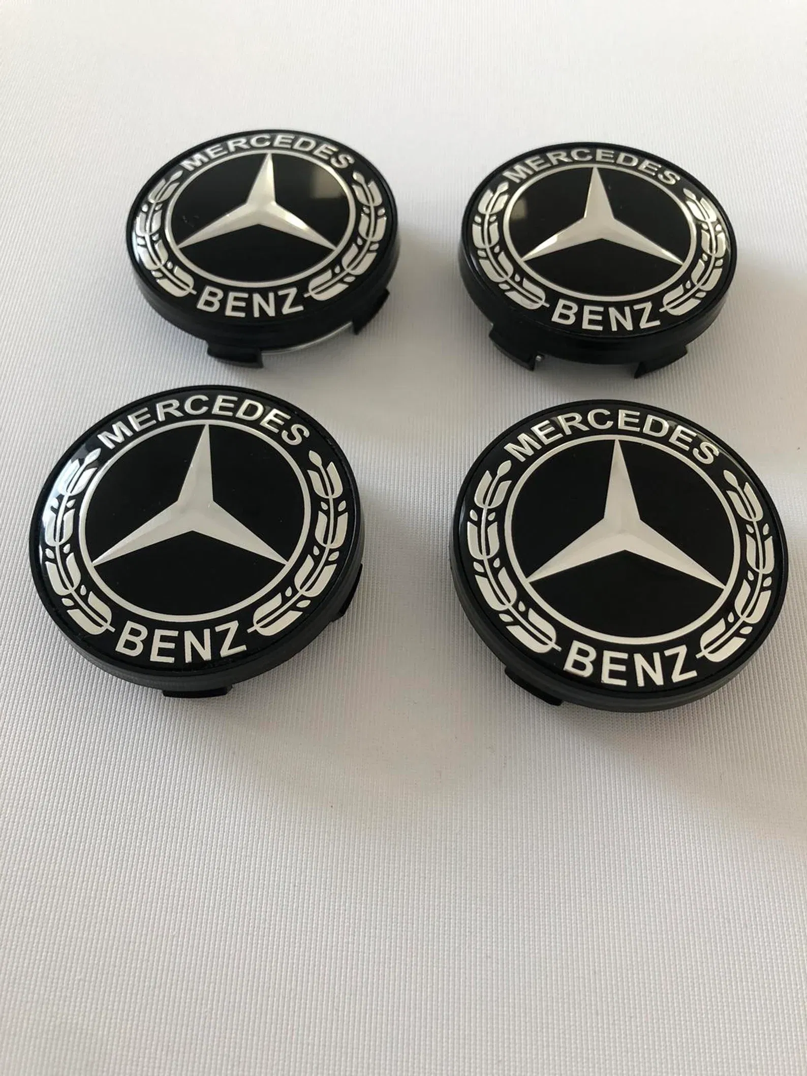 Set 4 Capace jante aliaj Mercedes Benz 60mm (new black) / (silver) [7]