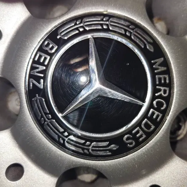 Set 4 Capace jante aliaj Mercedes Benz 60mm (new black) / (silver) [9]