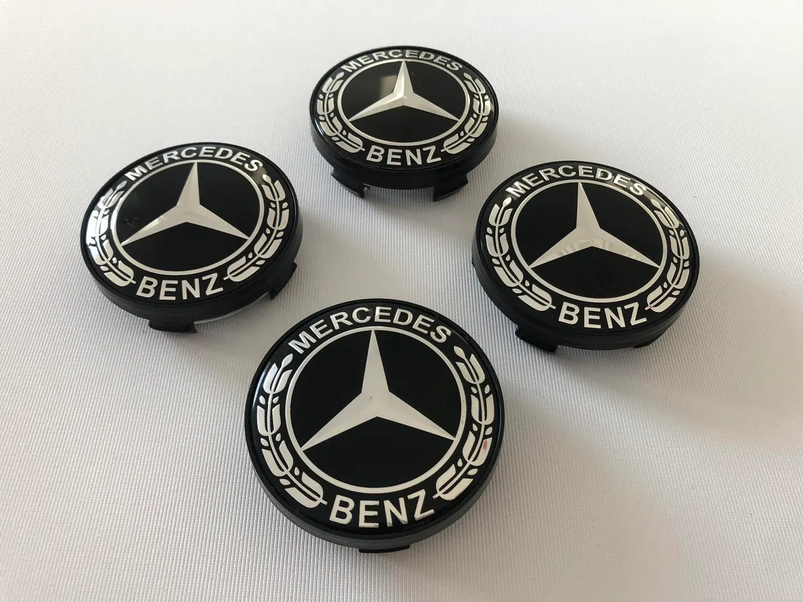 Set 4 Capace jante aliaj Mercedes Benz 60mm (new black) / (silver) [5]