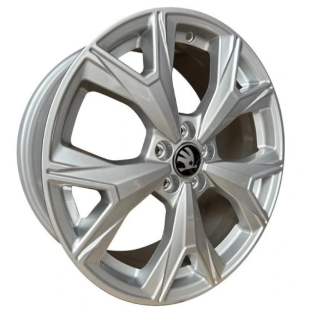 Set 4 Capace jante aliaj Skoda 56mm [8]