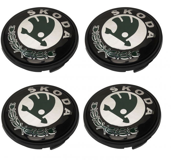 Set 4 Capace jante aliaj Skoda 65mm 3B7601171 [1]