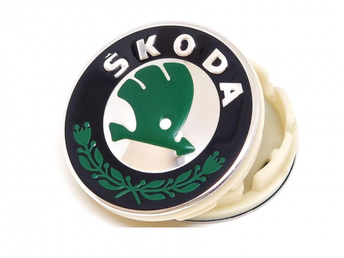 Set 4 Capace jante aliaj Skoda 56mm [3]
