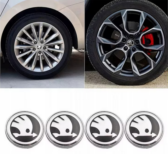 Set 4 Capace jante aliaj Skoda 60mm [8]