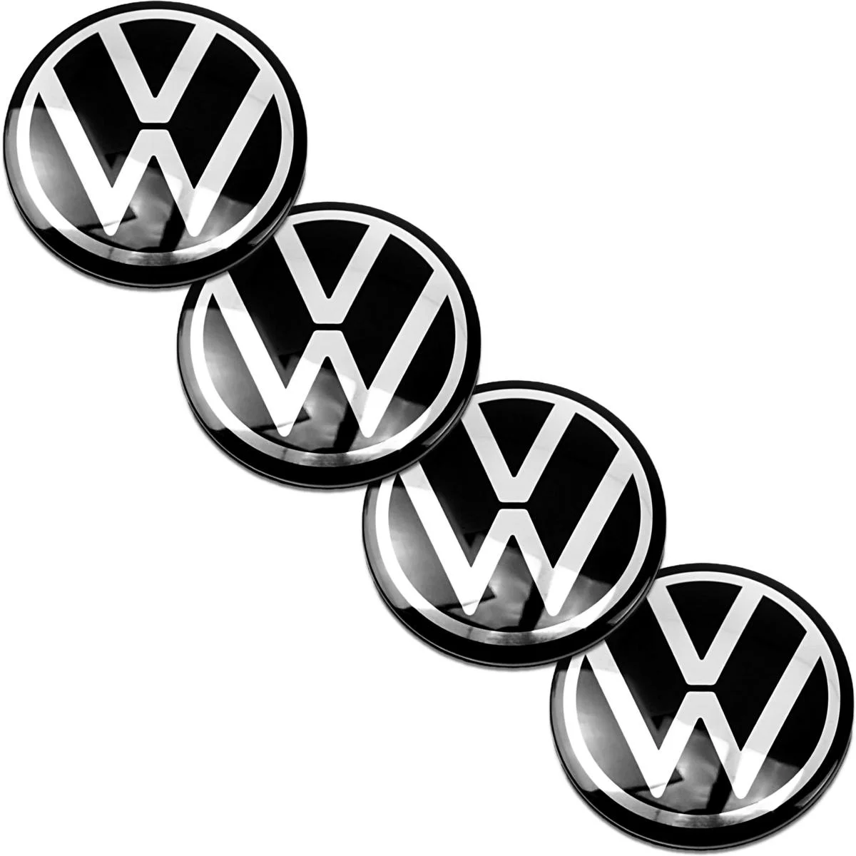 Set 4 capace jante aliaj plutitoare Volkswagen – Floating Center Caps 65mm, 5H0601171 [4]