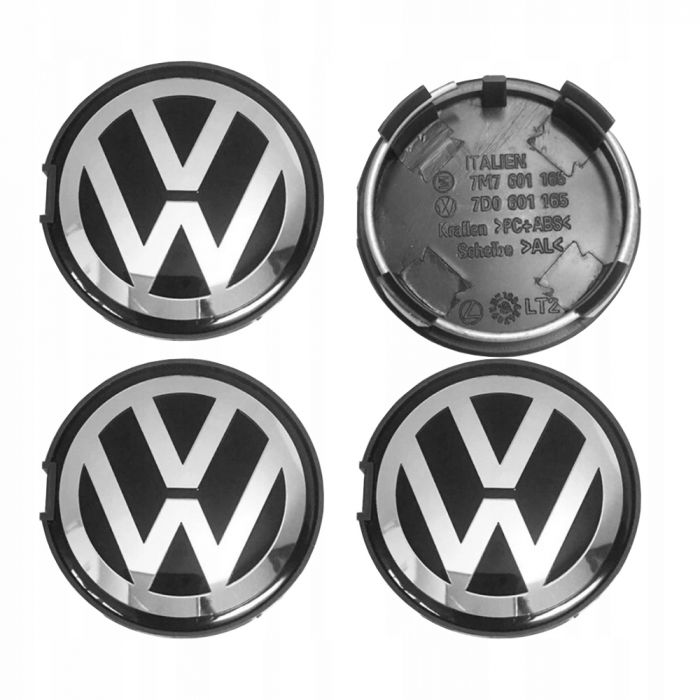 Set 4 Capace jante aliaj Volkswagen VW 63mm 7M7601165 7D0601165 [2]