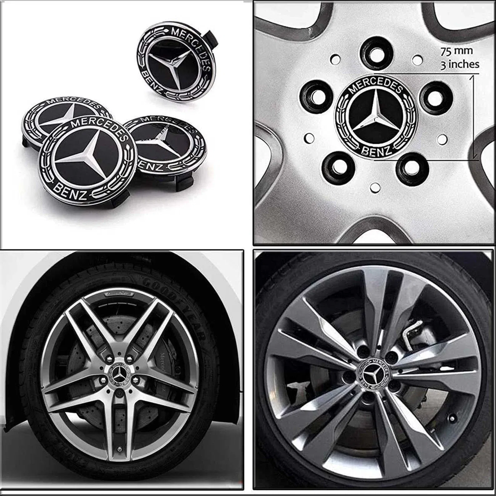 set 4 Capace jante aliaj Mercedes Benz 75mm GLE W167 / GLS X167 A1674015960 [3]