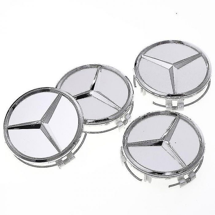set 4 Capace jante aliaj Mercedes Benz 75mm (inel prindere) [2]
