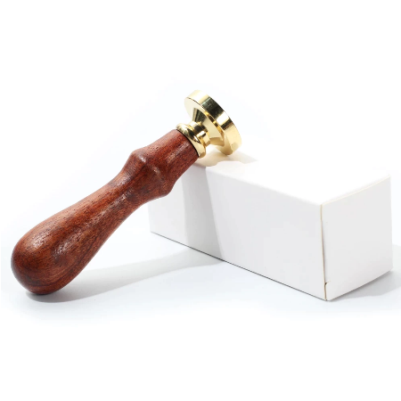 Set Sigiliu de alama, Stampila ceara cu maner lemn - diferite modele [8]