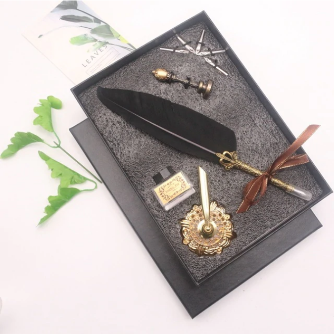 Set stilou + stampila (5penite) [3]