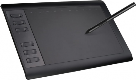 Aparate premium - 10moons G10 Tabletă cu stilou de 10 * 6 inci cu 12 taste Express și 10 taste media Tabletă grafică pentru desen cu 8192 de niveluri Stilo pasiv acceptat Android