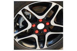 Set 20 capace prezoane din silicon colorate 17mm rosu [2]