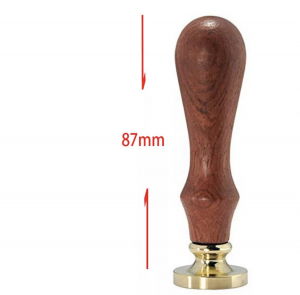 Set stampila + ceara + lingura in cutie de lemn gravat [2]