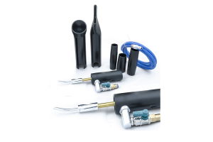 Dispozitiv cu aer comprimat,cu conexiune la aspirator, cu duză rotativă din metal și furtun [2]