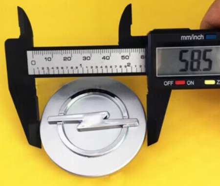 Set 4 capace jante aliaj roti Opel gri/silver 59mm [5]