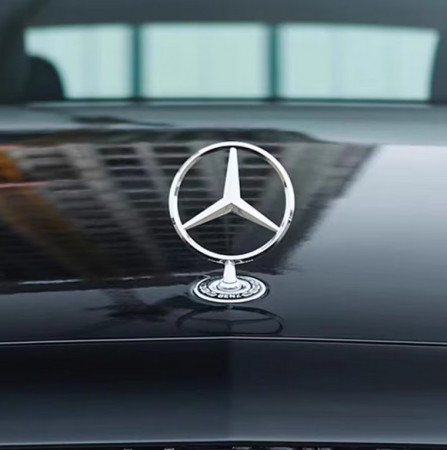 Emblema Mercedes Benz, 3D, montare capota, 133mm, A2218800086 [2]