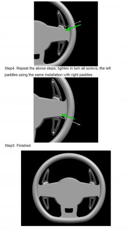 Set 2 padele volan pentru Audi, Shift Paddle rosu, Audi R8(2016-2017),RS3(2017) TT RS(2016-2017) [2]