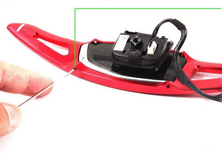 Set 2 padele volan pentru Audi, Shift Paddle rosu, Audi R8(2016-2017),RS3(2017) TT RS(2016-2017) [3]