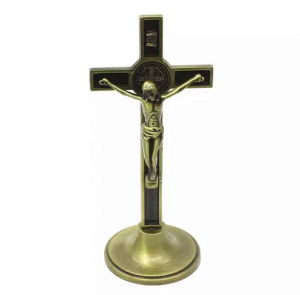 Accesorii interior auto - Ornament Iisus Crucifix Hristos Figurina din metal tip cruce